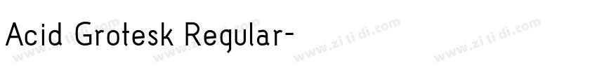 Acid Grotesk Regular字体转换